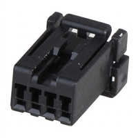 Lanshuo 174966-2 Connecteur femelle 4P pour automobile domestique, faisceau de câblage, gaine moulée en PBT, tension nominale 12V/24V, 20-22AWG