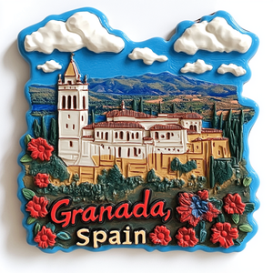 Imán de Resina Personalizado al por Mayor, con Efecto de Relieve 3D e Impresión UV, para Decoración del Hogar y Recuerdos de <span class=keywords><strong>Granada</strong></span> - Product Image 2