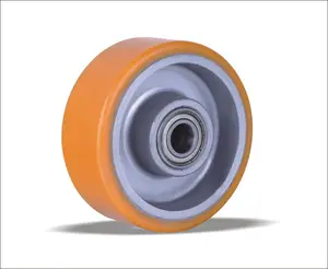 Polyurethane Wheels Resistant To Oil Grease And Cuts From Metal Chips High Load-bearing Capacity And Low Rolling Resistance