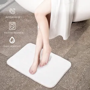 Tapis antidérapant pour sol de salle de bain Tapis de sol de salle de bain en microfibre antidérapant pour douche ensemble de tapis de bain antidérapant pour salle de bain