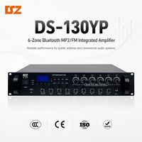 Amplificador de Potencia DSZ de 120W y 6 Zonas con MP3 para Música de Fondo y Sistema de Megafonía