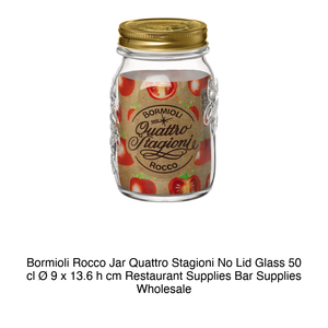 Bormioli Rocco 4 Stagioni Glass <b>Jar</b> 50 cl H 13.6 cm Ø 9 cm without Lid - Product Image 2