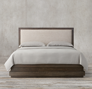 Meubles de salon vintage américains, meubles de chambre à coucher, lit de luxe, lit double, lit queen en bois, meubles en bois massif sur mesure - Product Image 1