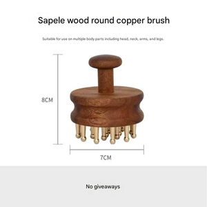 Peine de Masaje <span class=keywords><strong>para</strong></span> Gatos de Sándalo Rojo de Lujo, Herramienta de Acupresión de Dientes Anchos de Latón <span class=keywords><strong>para</strong></span> el Cuidado del Cuero Cabelludo, Regalo Portátil <span class=keywords><strong>para</strong></span> Mujeres - Product Image 4