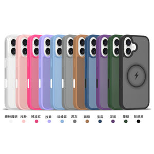 เคสโทรศัพท์อะคริลิกสุดหรูใหม่สำหรับ <span class=keywords><strong>iPhone</strong></span> 16 <span class=keywords><strong>Plus</strong></span> Pro MAX ปุ่มสัมผัส Ai สีสันสดใสพร้อมแม่เหล็กฝาครอบฝ้าและผิวด้าน - Product Image 6