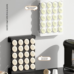Support <span class=keywords><strong>mural</strong></span> pour 20 dosettes de café – Organisateur de cuisine compact et efficace - Product Image 4