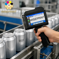Imprimante jet d'encre portable WISEPRINT 25,4 mm HP-WP254 Pro Mate 600 dpi pour impression de codes-barres et dates de production sur matériaux flexibles
