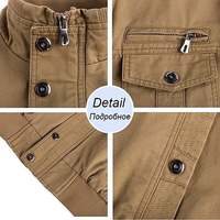 Veste de printemps et d'automne pour homme, décontractée, en coton, Cargo, à capuche, coupe-vent