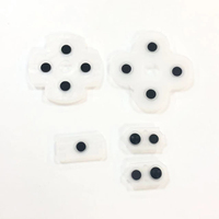 Boutons en silicone et patins en caoutchouc pour manette PS4 JDS 001 010 030, patin conducteur pour manette PS4 JDS 040, pièces de rechange pour manette de jeu