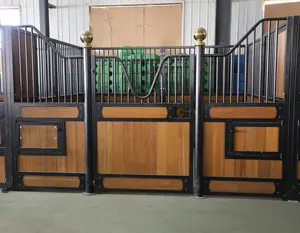 Other Animal Husbandry Equipment Eco-friendly Bamboo Wood Horse Stall Steel Equine Building Steel Hot Dip Horse Stable