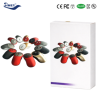 Souris optique sans fil portable mini USB 2.4G multicolores 1200 DPI 4 boutons pour PC en stock