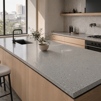 Dalle de terrazzo artificiel épaisse et résistante à l'usure, revêtement de sol de luxe en terrazzo pour escalier d'hôtel, villa, rénovation d'appartement