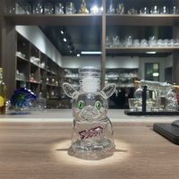 Carafe à liqueur en verre personnalisée OEM ODM avec logo animal, 300 ml, bouteille de vin en verre en gros, whisky, vodka, bar à domicile