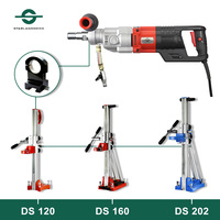 Taladro de núcleo de diamante de 2600W de 3 velocidades de mano DDB26 de alto rendimiento con soporte ajustable