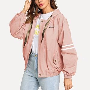Logo personnalisé, haute qualité, décontracté, imperméable, à capuche, sport, extérieur, polyester pour femmes - Product Image 1