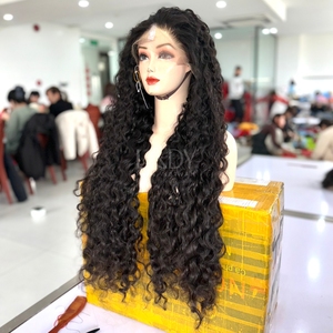 Perruques de couleur naturelle bouclées birmanes de haute qualité de vrais cheveux humains cheveux humains vietnamiens 100% vrais cheveux humains - Product Image 5