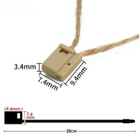 Cordon de chanvre de haute qualité de 10cm de long Cordon de suspension d'étiquette volante naturelle