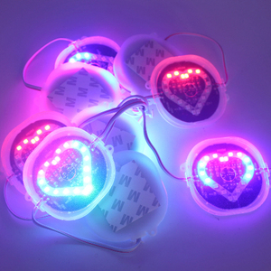 Thiết kế mới tim RGB nhấp nháy dẫn mô-đun không thấm nước DC12V 3 Wát điện cho xe máy xe tải trang trí bầu không khí đèn - Product Image 6