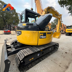 Mini-pelleteuse japonaise d'occasion de 8 tonnes PC78US originale du Japon avec moteur et composants de la boîte de vitesses Komatsu à vendre - Product Image 1