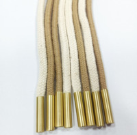 Cordón de cordón con capucha personalizado con puntas de metal para sudaderas con capucha, pantalones cortos, pantalones de chándal, cordón tubular rígido