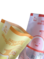 Sacs en plastique refermables personnalisés pour l'emballage de nouilles, spaghetti et pâtes, avec logo sur mesure