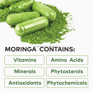 Suplemento en polvo de <span class=keywords><strong>Moringa</strong></span> de etiqueta privada, rico en vitaminas y minerales, cápsula de apoyo para el sueño inmune articular antioxidante para adultos - Product Image 4