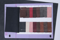 Tissu en cuir Rexine personnalisé 0,4 mm 50% coton 50% PU imprimé simili cuir doux tissu de beauté en cuir pour vêtements