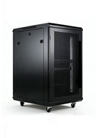 Armoire murale et sur pied double usage de 0,8 m, 19 pouces, 840*600*600mm, en matériau SPCC, armoire serveur avec verre trempé, en stock.
