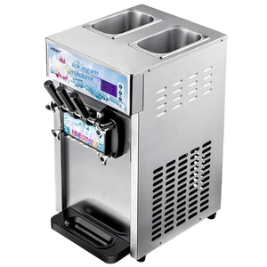 เครื่องทำไอศกรีมนุ่มแบบตั้งโต๊ะ สแตนเลส 220V พร้อมมอเตอร์และแกนกลางสำหรับทำโคน - Product Image 3
