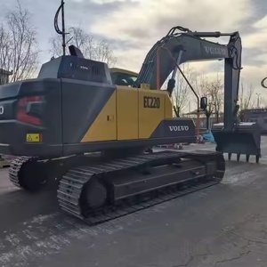Excavatrice chinoise d'occasion bon marché VOLVO 220 EC220 pelle de construction en bon état 22 tonnes pelle sur chenilles VOLVO EC220 d'occasion - Product Image 1