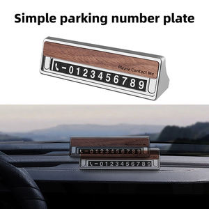Scheda di parcheggio temporaneo per auto Mini Cooper S JCW F55 F60 R60 U25 Countryman 2025 ruotare numero di telefono targa in alluminio Park Stop - Product Image 4