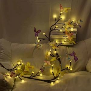 Butterfly <b>Solar</b> Powered LED <b>String</b> <b>Lights</b> Warm White Christmas Indoor Decor Hanging <b>Light</b> 2700K IP20 30000 Hours Lifespan 5m - Product Image 4