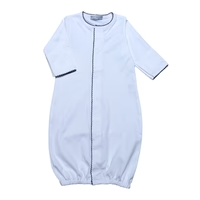 All'ingrosso Picot Trim bianco abbigliamento <span class=keywords><strong>per</strong></span> bambini Set Monogrammed Footie in puro cotone pagliaccetti <span class=keywords><strong>per</strong></span> bambini e bambine - Product Image 4