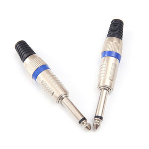 Ventes d'usine 1/4 pouces stéréo TRS Mono <span class=keywords><strong>TS</strong></span> Mini 6.35mm prises mâles connecteurs de remplacement Audio pour câbles de connexion Audio bricolage - Product Image 4