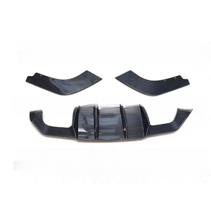 Diffuseur de pare-chocs arrière en fibre de carbone pour <span class=keywords><strong>BM</strong></span> W 2 Series F87 <span class=keywords><strong>M2</strong></span> Coupé 2 Door 2016 V Style Rear Bumper Splitter - Product Image 3