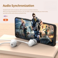 Kemampuan OEM/ODM Earphone In-Ear Berkabel Tipe-C Suara Stereo Hi-Fi Bass Berat Kontrol Volume Kabel TPE 1.2m Headset