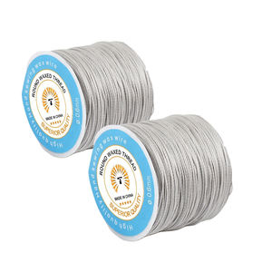 Fil ciré rond 100% polyester, 0,6 mm, 70 m, 150D/16, 35 couleurs en stock, petit <span class=keywords><strong>bobine</strong></span>, prix usine, pour couture à la main du cuir - Product Image 6