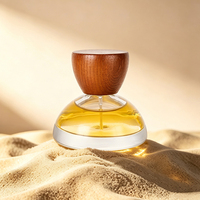 Emballage cosmétique de luxe, flacon de parfum en verre transparent avec pompe pulvérisatrice vide de 30 ml