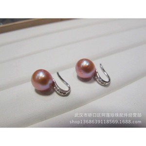 Pendientes de Perlas Redondas de 8-9 mm, Grado AA, Plata de Ley 925, para Uso Diario - Product Image 1