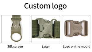 حزام رياضي تكتيكي للرجال من النايلون مع إبزيم معدني سريع التحرير، حزام تكتيكي من النايلون للمشي لمسافات طويلة - Product Image 5
