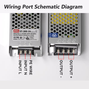 Controlador LED de Voltaje Constante MWEL Serie ST de 60-400W, 220VAC a 12V 24VDC para Iluminación <span class=keywords><strong>Lineal</strong></span> de Tiras y Vitrinas - Product Image 5