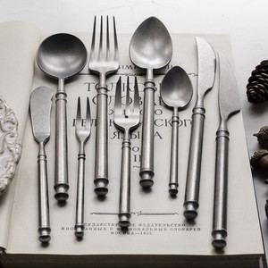 Cubiertos <span class=keywords><strong>de</strong></span> Diseño Minimalista Moderno con Acabado Mate Vintage en Acero Inoxidable 18/10 para <span class=keywords><strong>Mesa</strong></span> <span class=keywords><strong>de</strong></span> Estilo Nórdico - Product Image 3