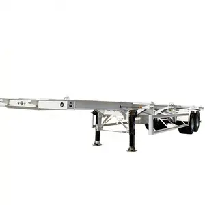 Pabrik 2 as roda 20Ft 40ft kerangka kontainer truk kerangka semi trailer kerangka untuk transportasi 45ft kerangka semitrailer railer - Product Image 4