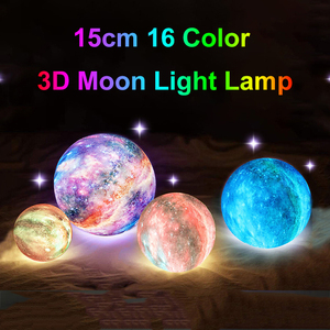 โคมไฟกลางคืนรูปบอลลูนลอยได้แบบกำหนดเอง <span class=keywords><strong>Luna</strong></span> Floating USB Dim Desk Print รูปทรงบอลสำหรับเด็ก โคมไฟ LED 3 มิติ รูปดวงจันทร์สำหรับเด็ก - Product Image 4