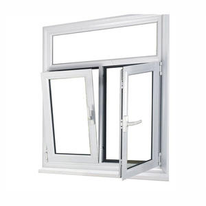 Fenêtre Upvc blanche à haute efficacité énergétique Fenêtre à <span class=keywords><strong>double</strong></span> <span class=keywords><strong>vitrage</strong></span> à grande vue personnalisée Fenêtres en <span class=keywords><strong>PVC</strong></span> inclinables et tournantes - Product Image 2