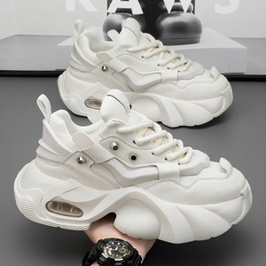 Korean Style New Versatile Breathable Splicing Thick Sole Trendy Dad <b>Shoes</b> Youth Popular <b>Height</b>‑up Sports Casual Sneakers - Product Image 4