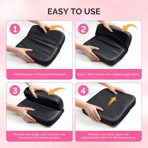 Reposabrazos Ajustable para Uñas Acrílicas, Plegable, Profesional, de Cuero PU, Soporte para Manicura - Product Image 6