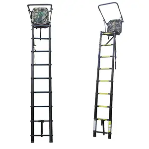 Лестница для охоты на оленей, подставки для охоты на оленей, оптовая продажа, 8 ступеней, алюминиевые складные лестницы
