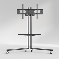Soporte Móvil Universal de Metal para TV LED/LCD/Plasma de 32-65 Pulgadas, Diseño Original, con Ruedas Giratorias de 360 Grados
