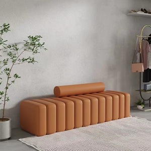 Banco para cambiar zapatos en la entrada, estilo moderno para sala de estar, banco largo de diseño creativo y único. - Product Image 2